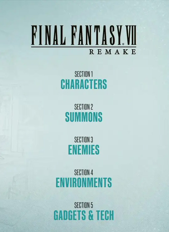 最终幻想7美术资料集