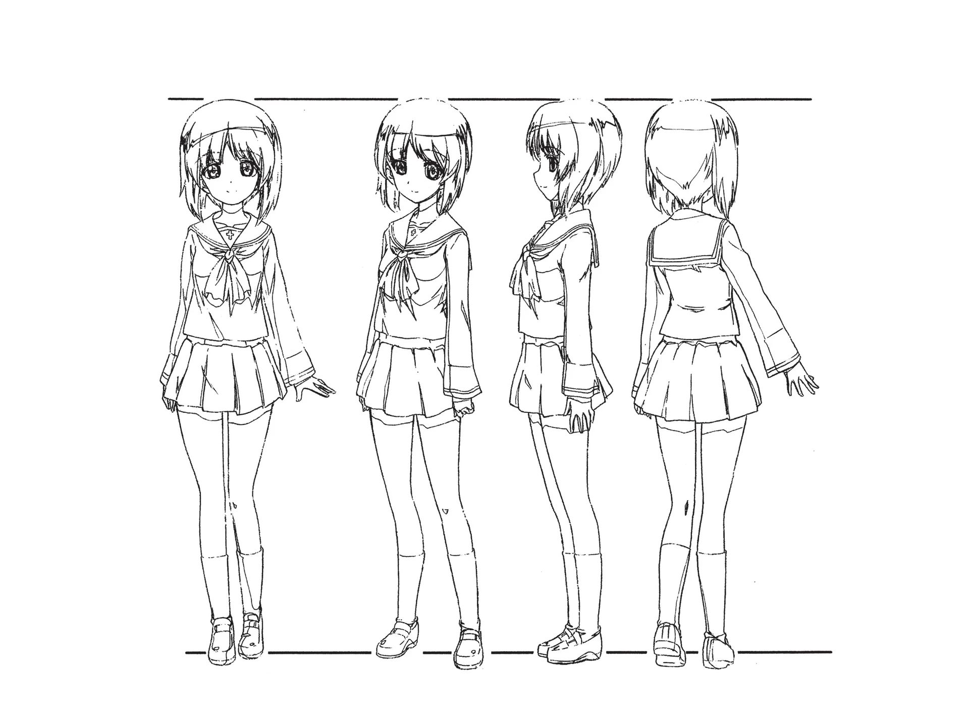 少女与战车/动画原画设定 第2页设定图