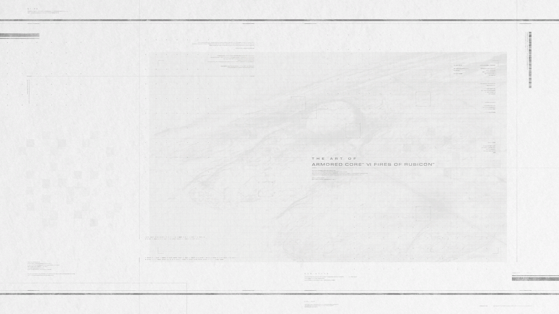 装甲核心6:境界天火艺术设定集 第1页设定图